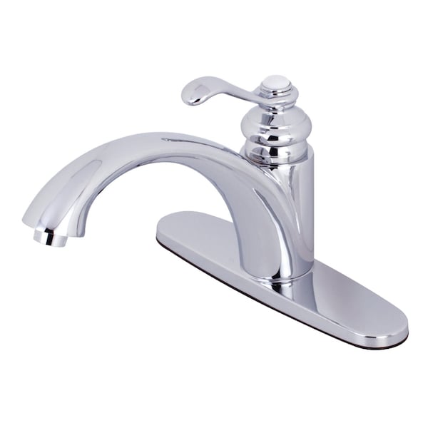 Kingston Brass KS6571TPLLS Single-Handle Kitchen Faucet, Polished Chrome KS6571TPLLS - main
